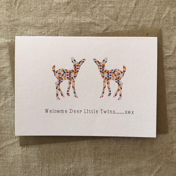 Deer Twins Card