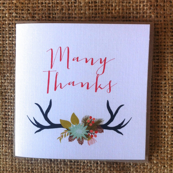 Petit Antler Thank You Card