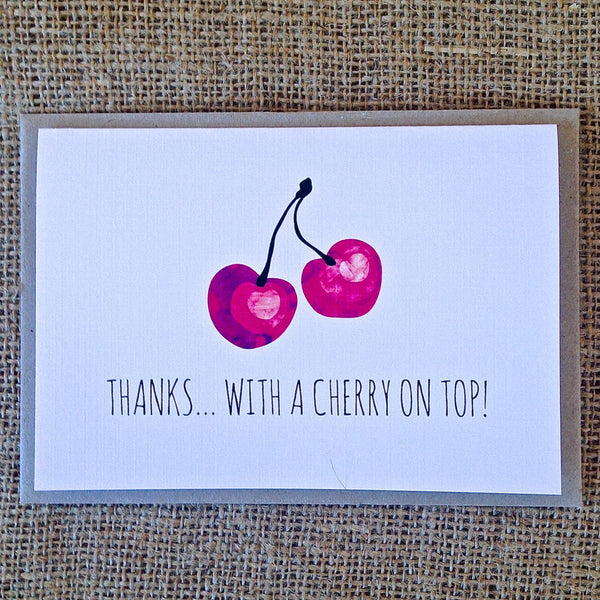 Thanks with a Cherry on Top Card