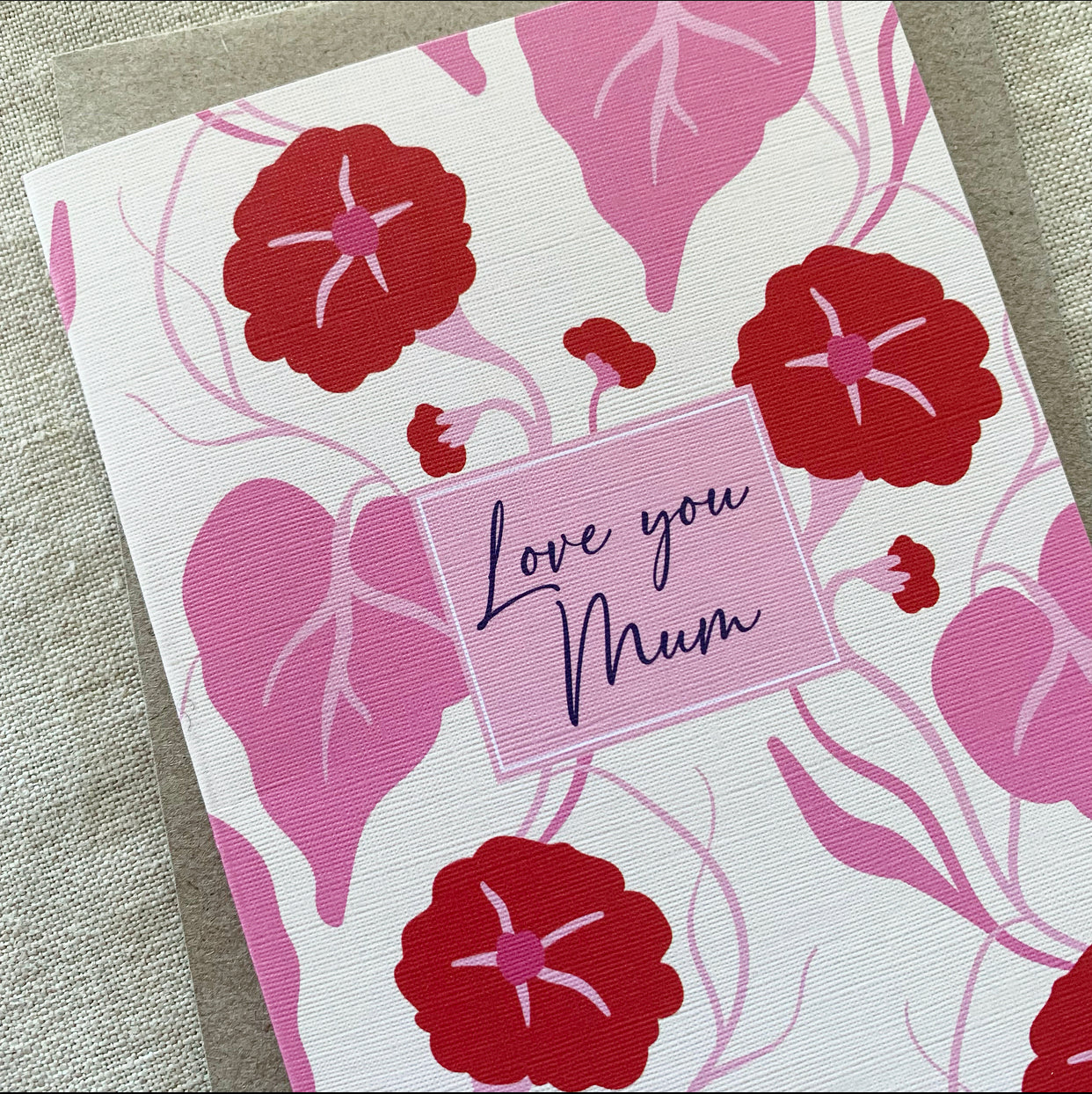 A6 Mother's Day 'Love You Mum' Card