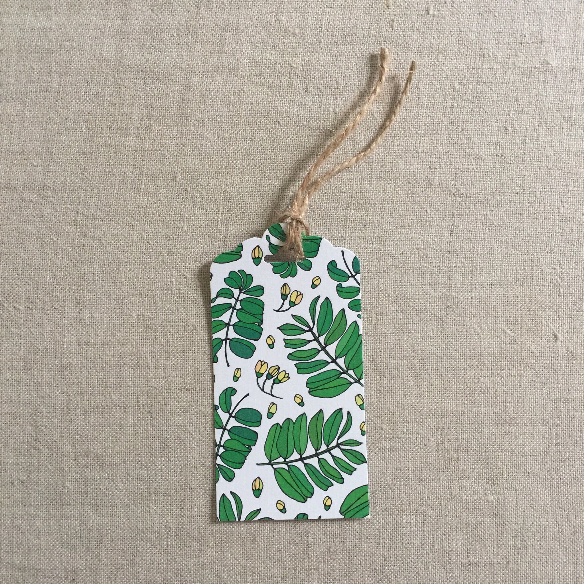 Green Leaf Gift Tag