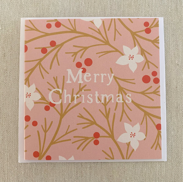 Petit Christmas Holly Card