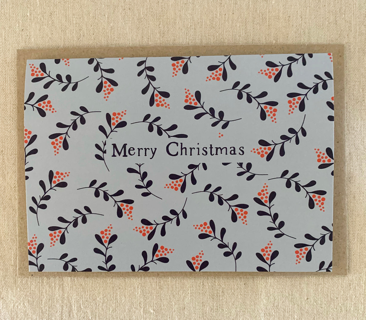 A6 Christmas Berries Card