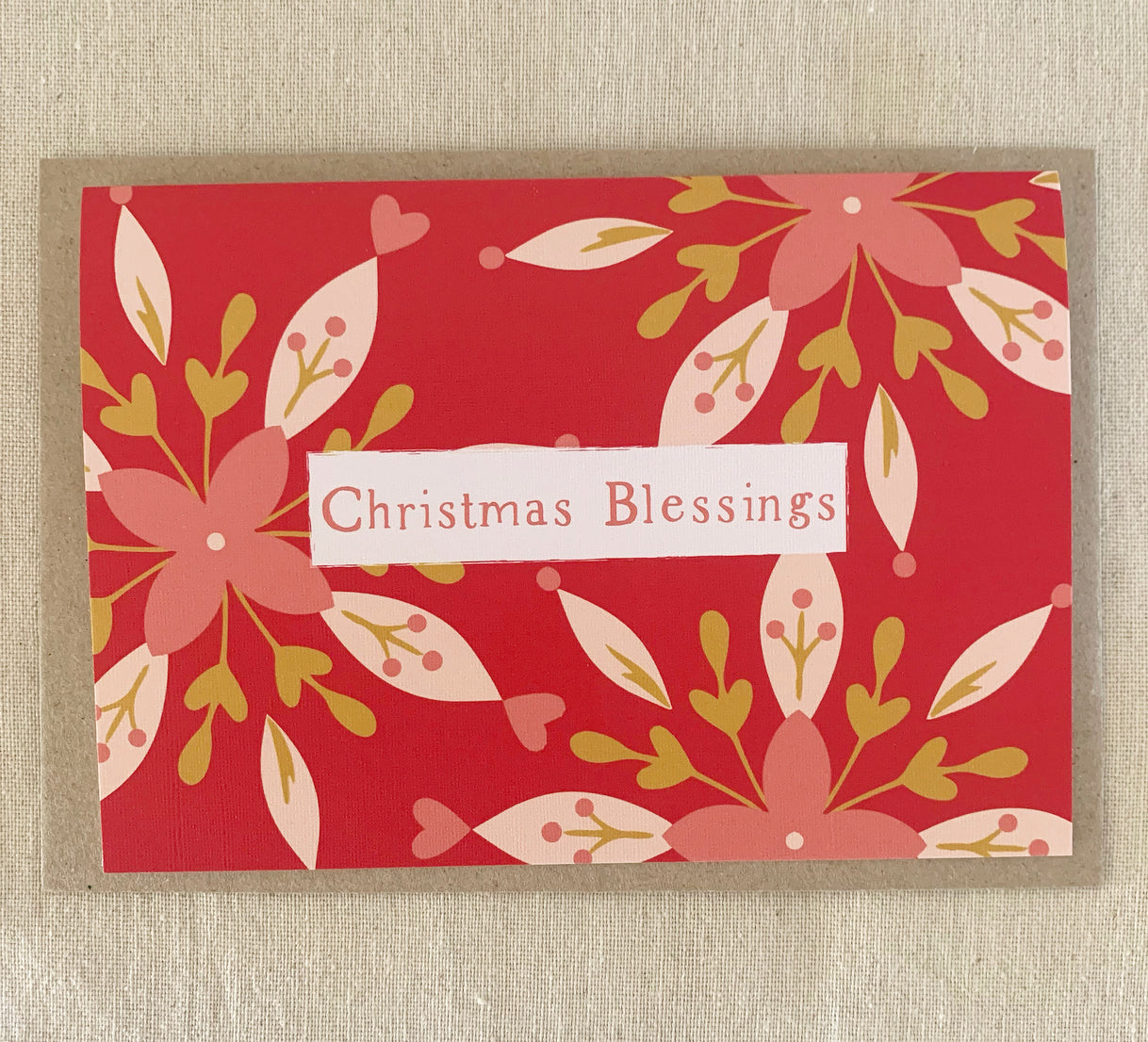 A6 Christmas Blessings Card