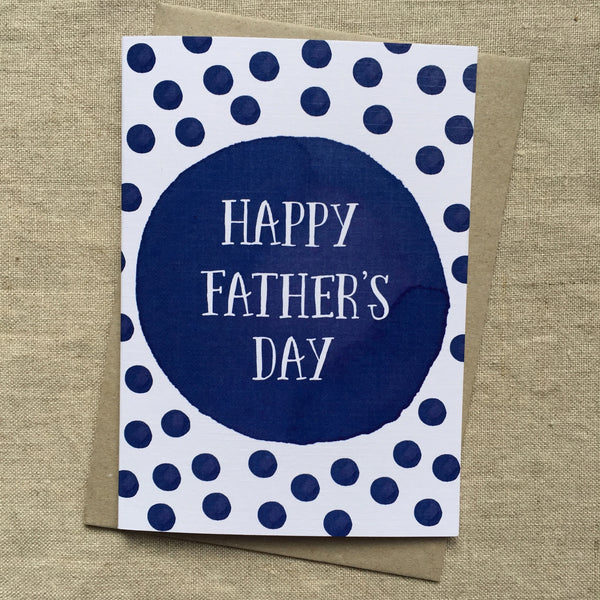 Spotty Father's Day Card