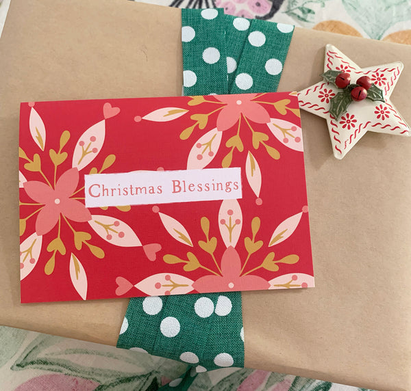 A6 Christmas Blessings Card