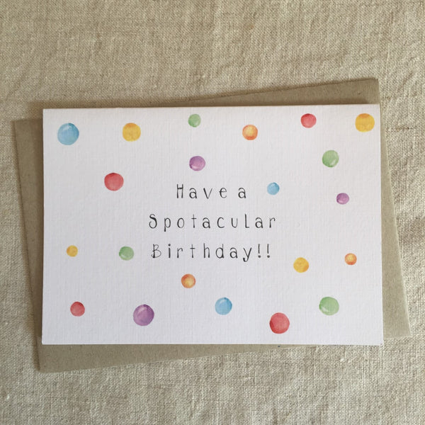 Spotacular Birthday Card