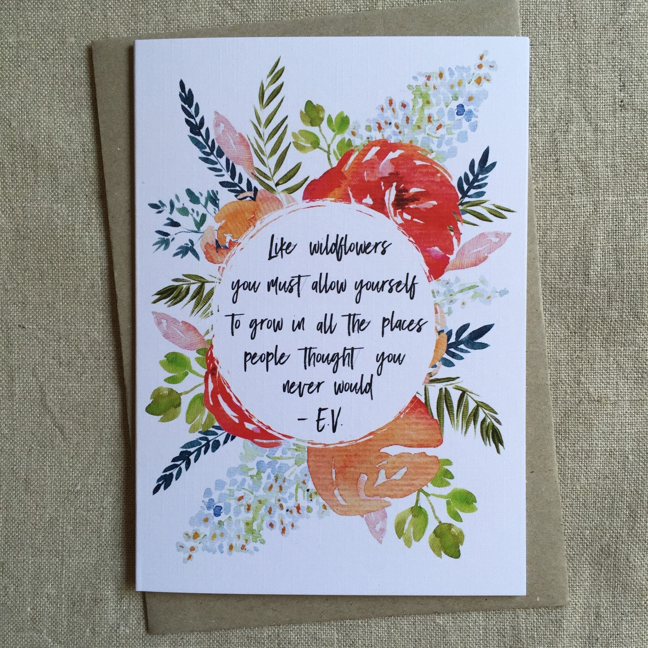 Wildflower Quote Card