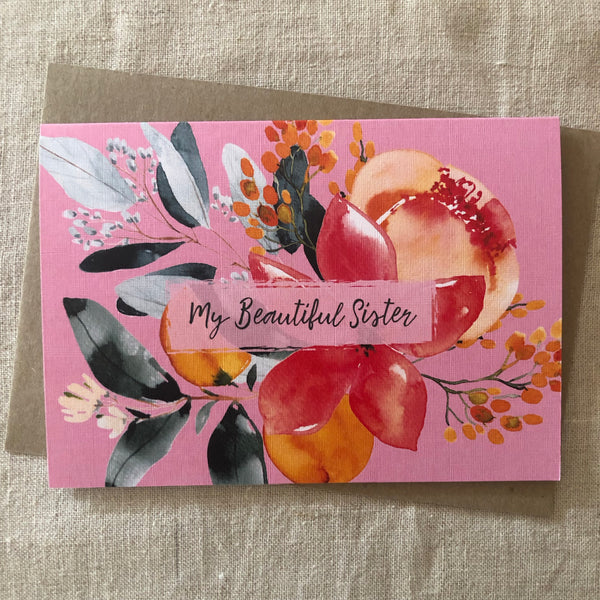 My Beautiful Sister Card