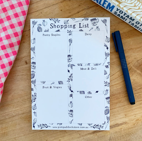 Market 'Shopping List' A5 Notepad