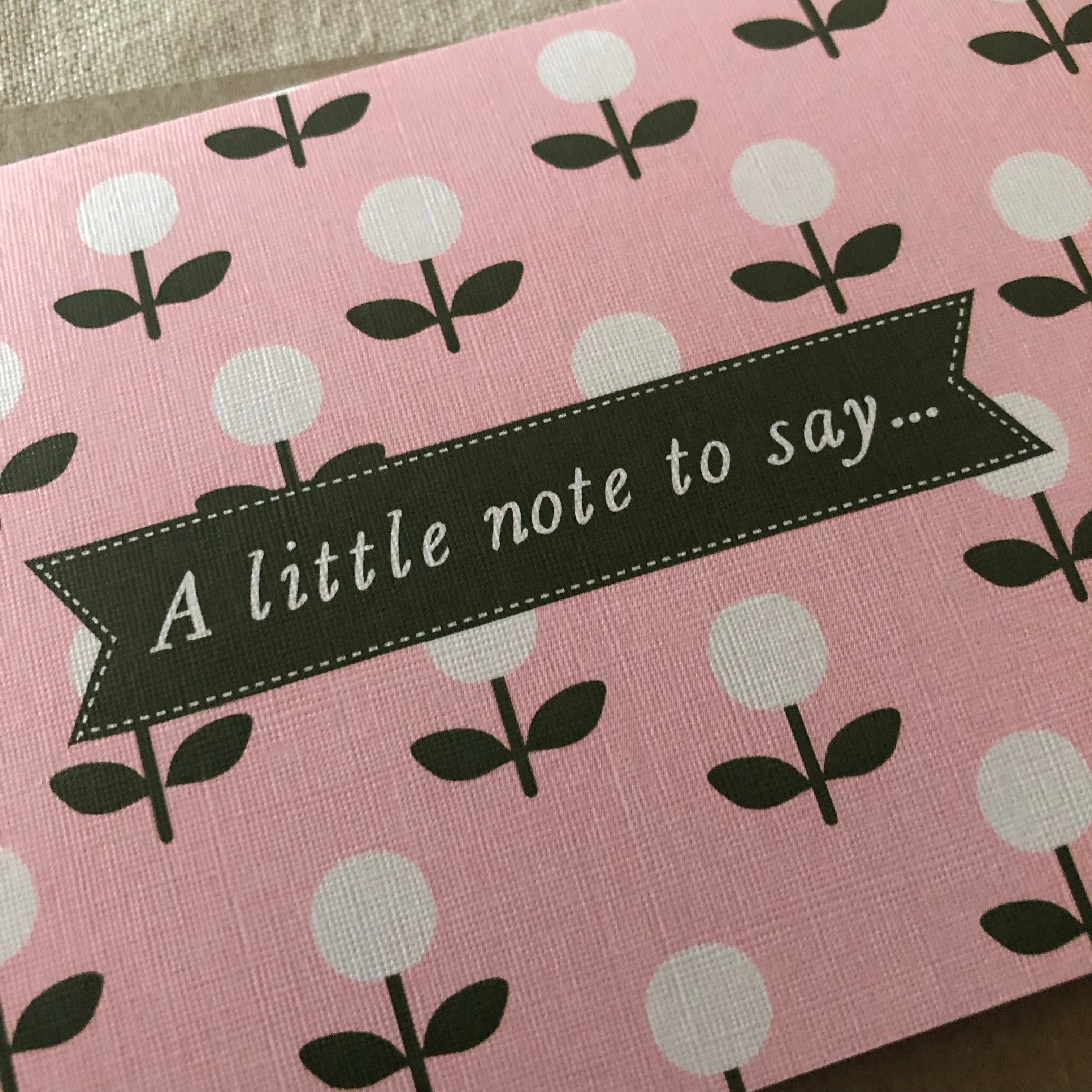 A Little Note to Say Card