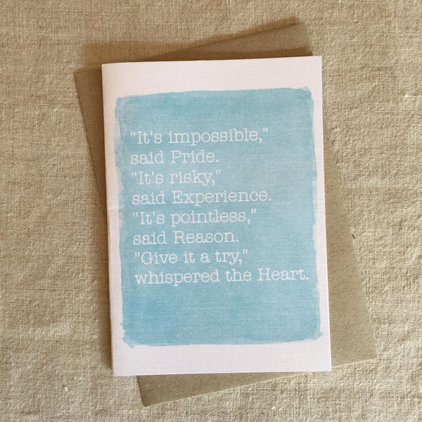 Give It A Try Card