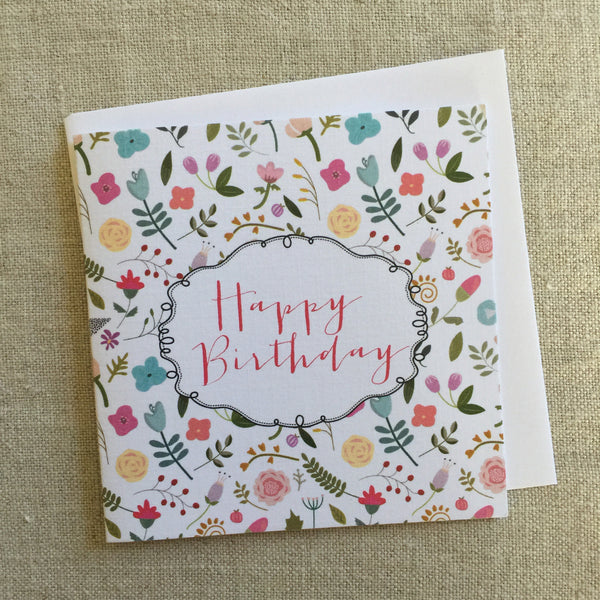 Petit Miss Tilly's Garden Birthday Card