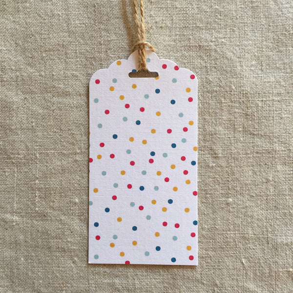 Rainbow Spots Gift Tag