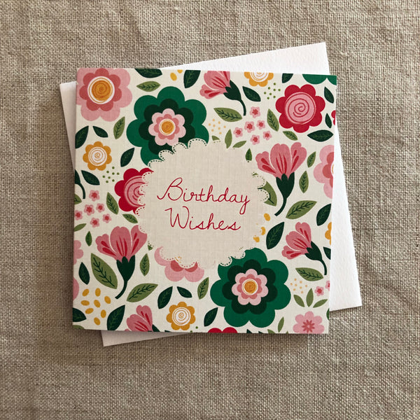 Petit Floral Birthday Wishes Card