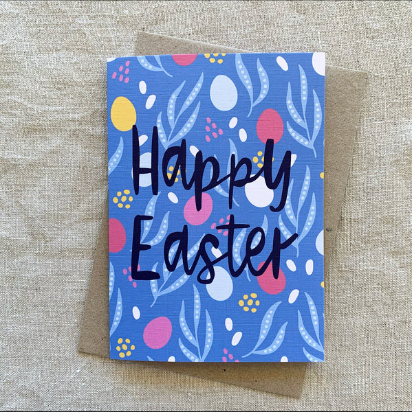 A6 Happy Easter Eggs Card