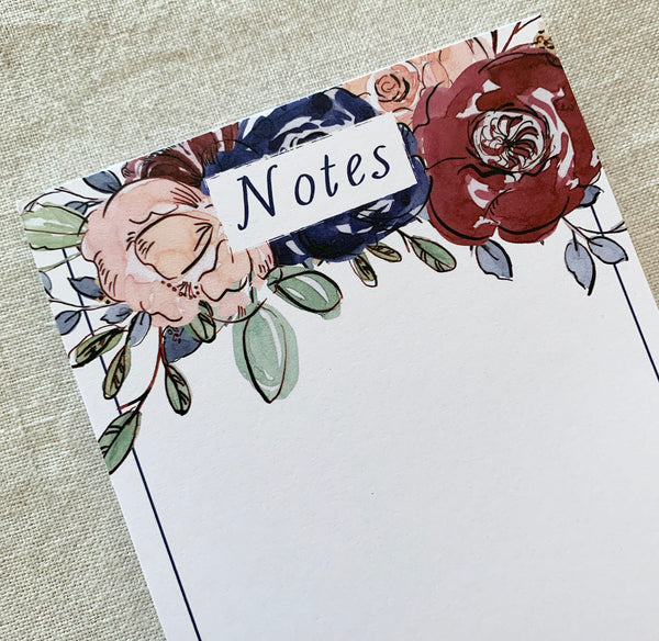 Rose 'Notes' DL Notepad