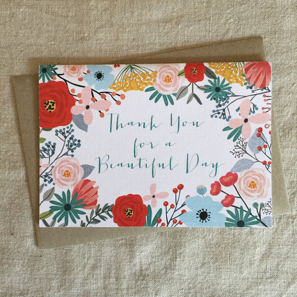 Thank You for A Beautiful Day Card