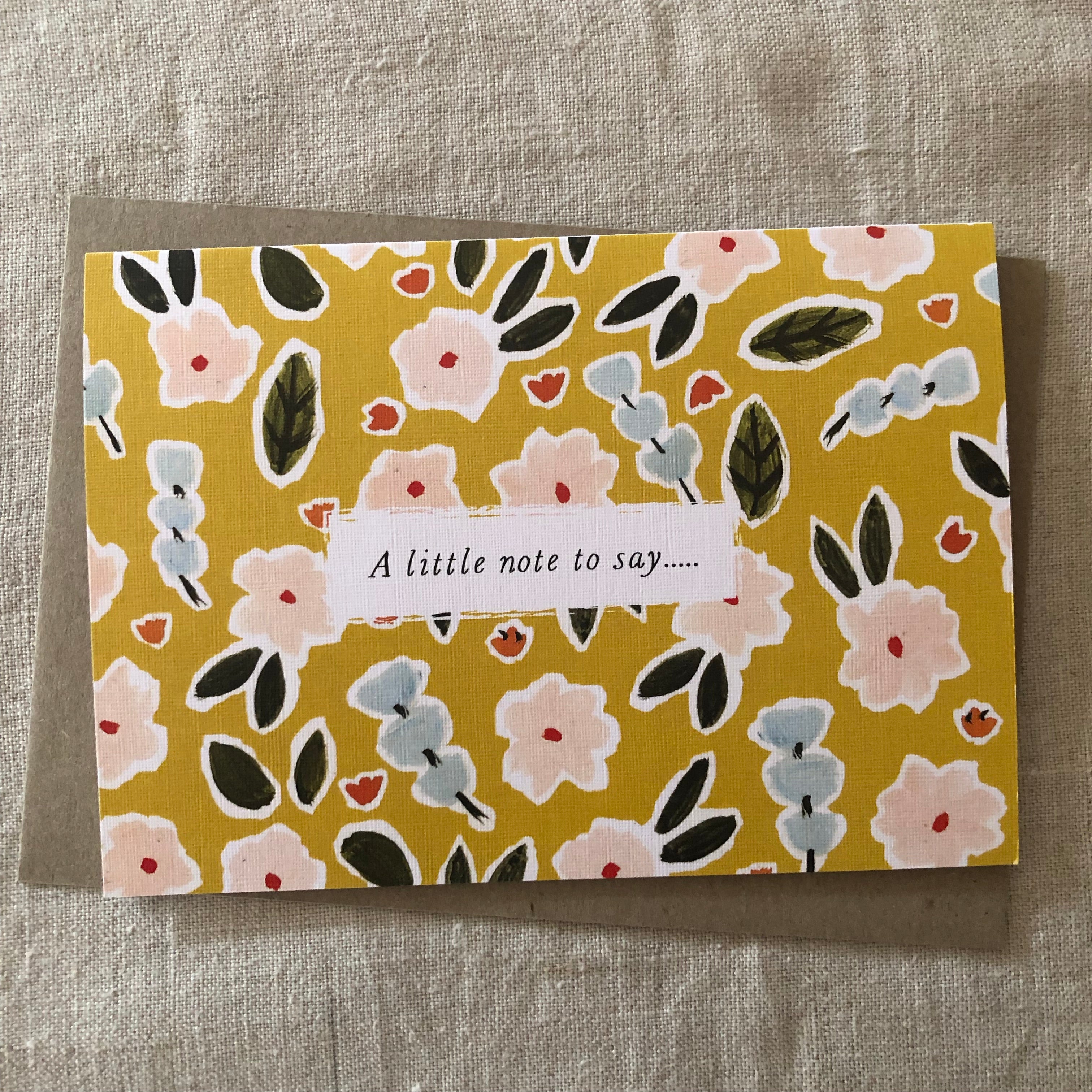 Mustard Garden Note Card