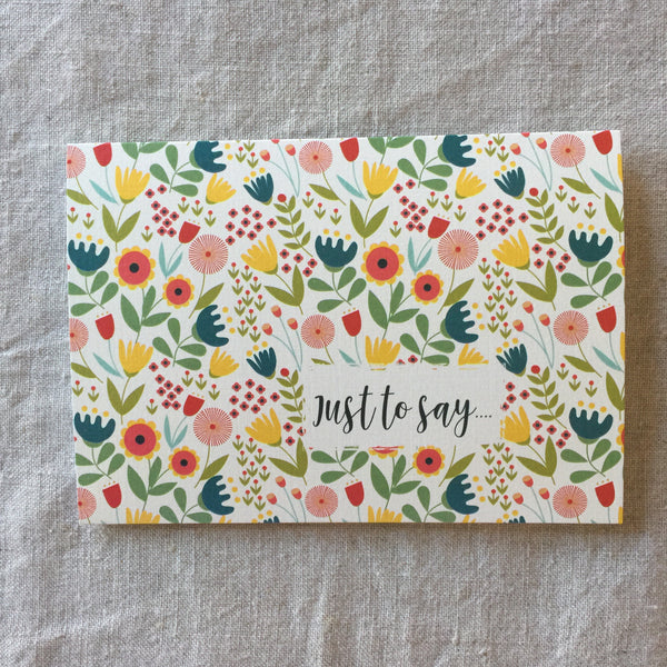 Just to Say Card